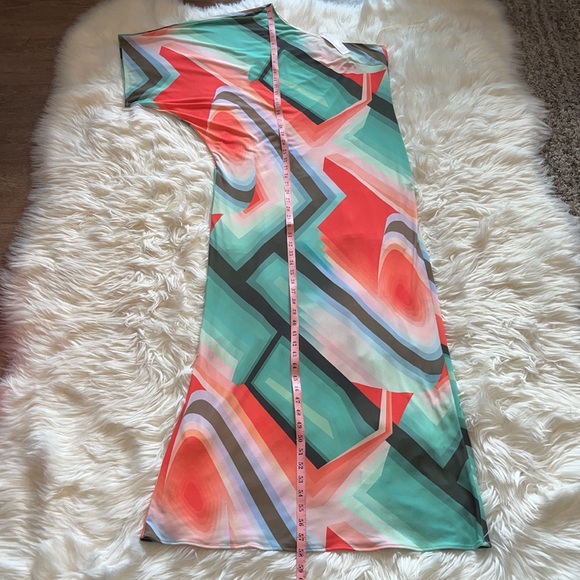 NWT Trina Turk “Sausalito” One Shoulder Maxi Dress - Picture 7 of 16